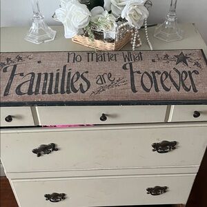 Primitive Families Are Forever Sign - Black and Brown